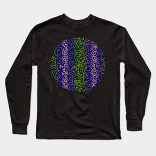 Colourful gradient unique flowers leopard stripes abstract modern 257 Pattern Long Sleeve T-Shirt